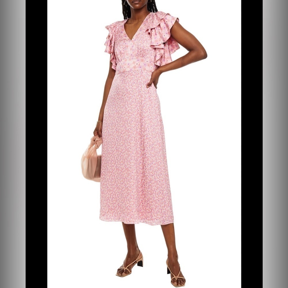 Kate Spade Poppy Field Devore Midi Dress
